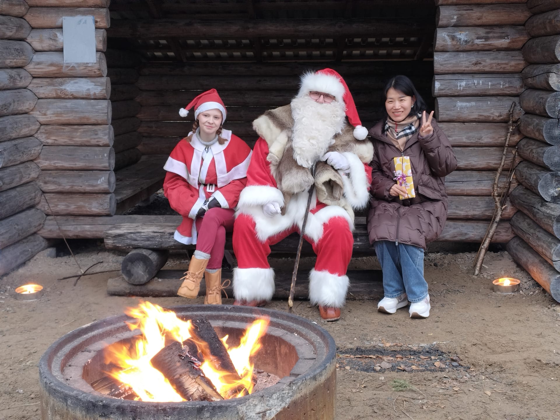 meeting the Santa Claus