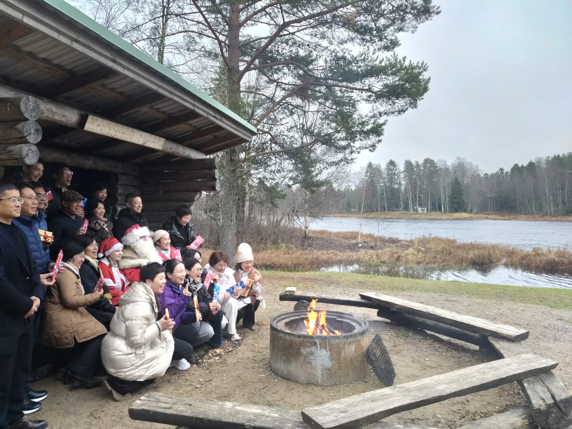 group meeting santa claus