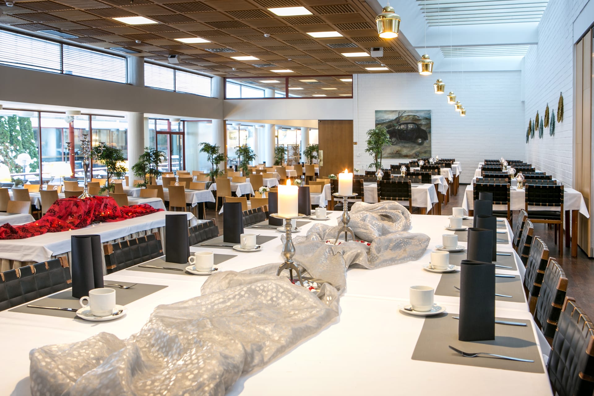 The 250-seat, light and bright Restaurant Into is the heart of Gustavelund.