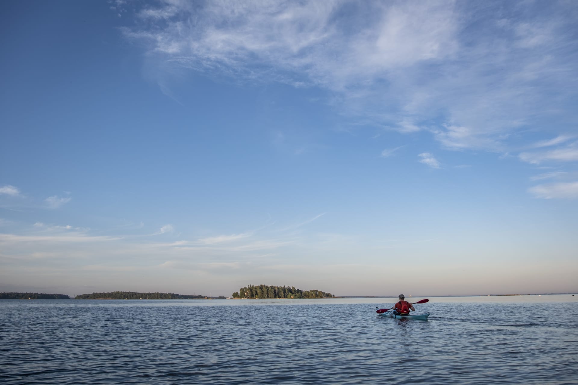 On a kayak tour in Espoo, Finland