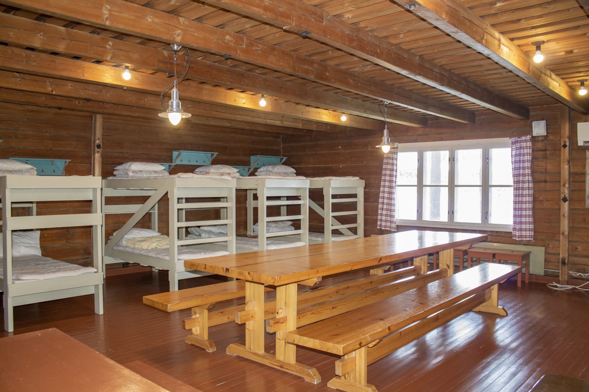 Large living space perfect for gathering at Metsäkartano Youth Centre