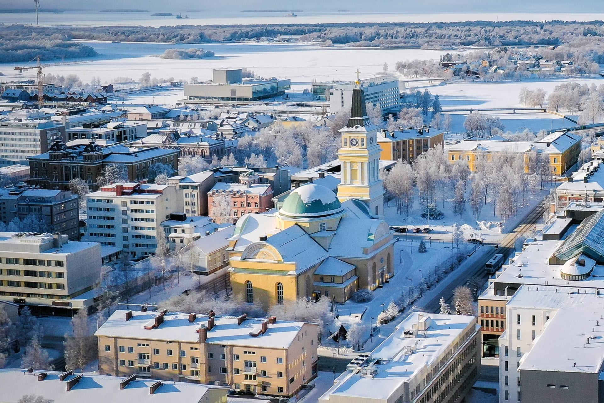 Oulu cathedral in Oulu city.