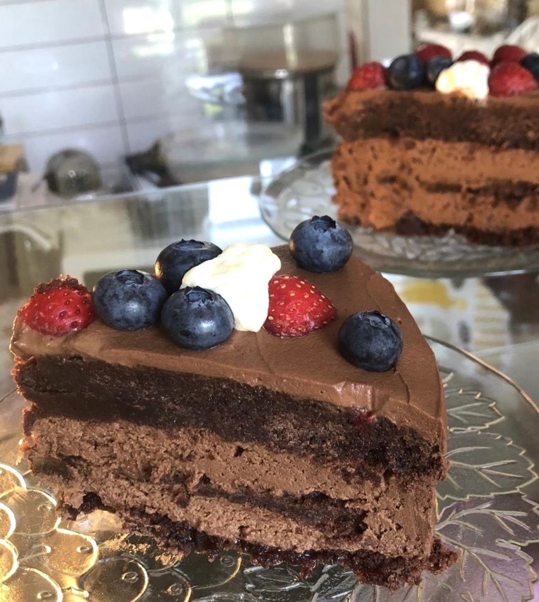 Café & Galleria Conrad's delicious chocolate cake.