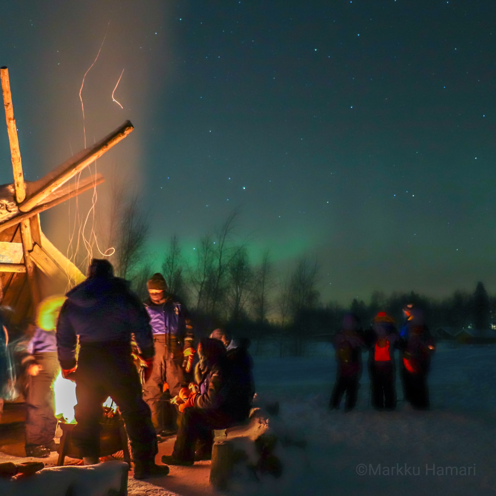 Northern lights hunting Kemi