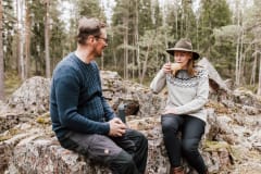 Enjoying outdoors at Pyterlahti Granite Quarry