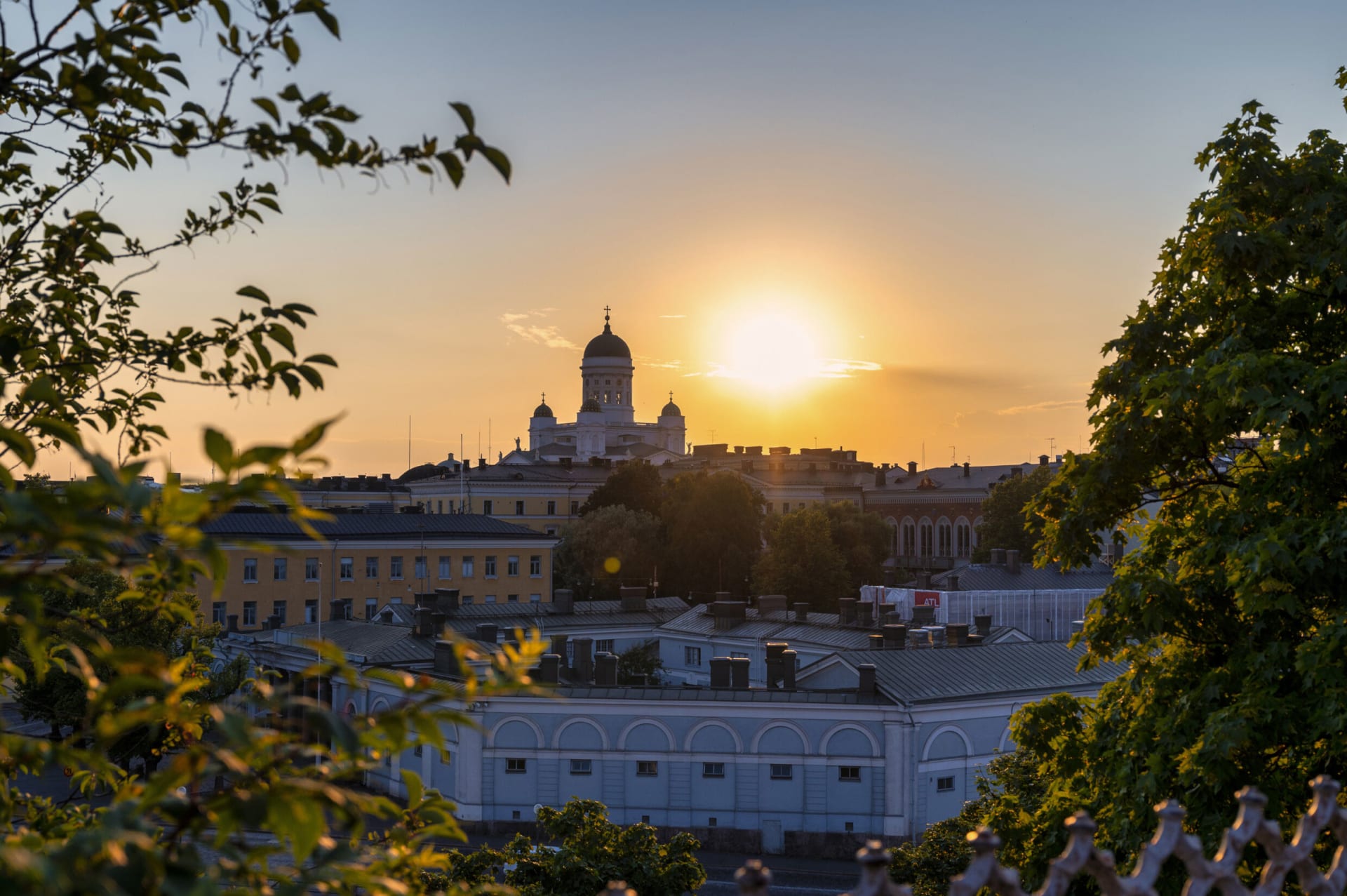 Cathedral in sunset