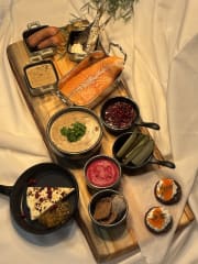 What the menu looks like, local goodies