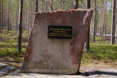 Winter war memorial in Salla