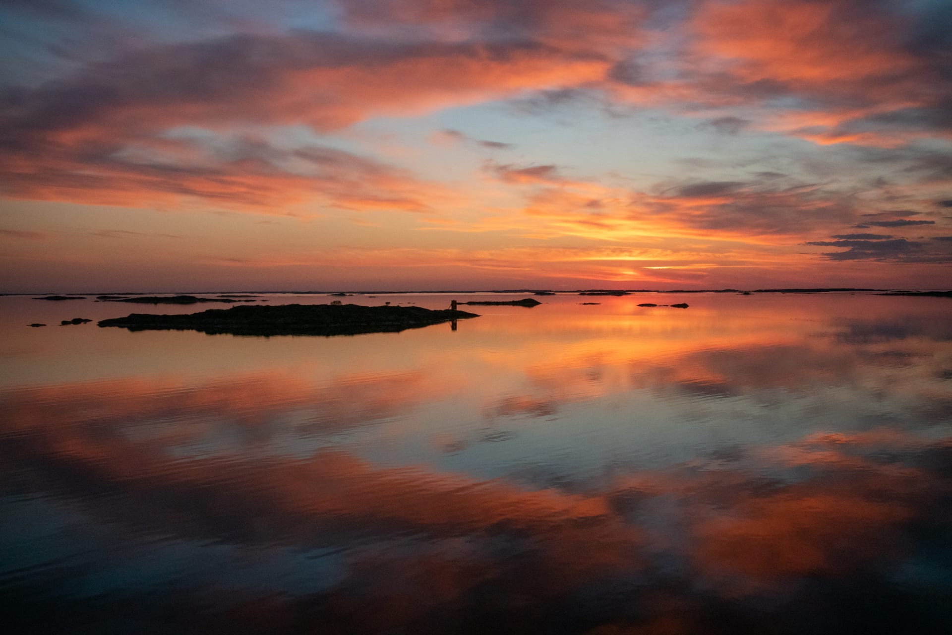 Midnight sun in Archipelago