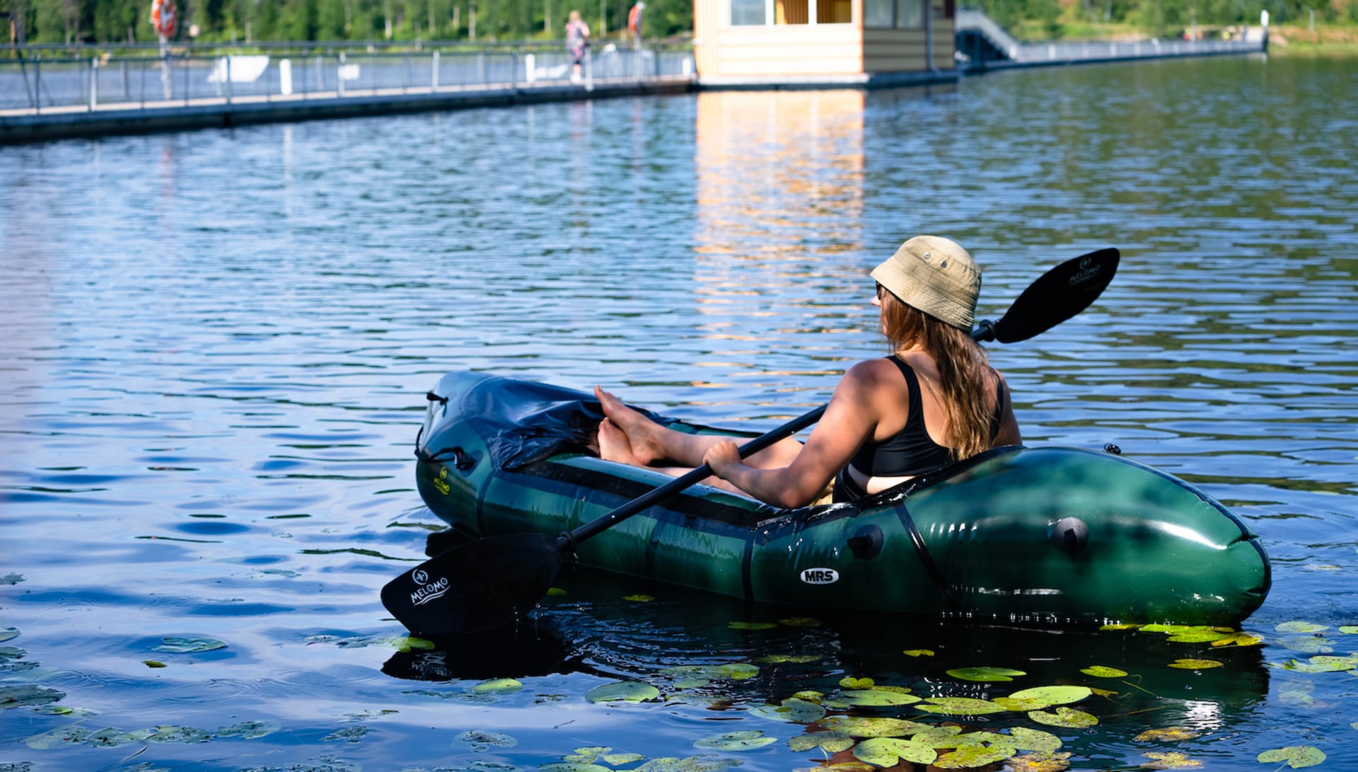 Packraft kayaking in Ukkohalla