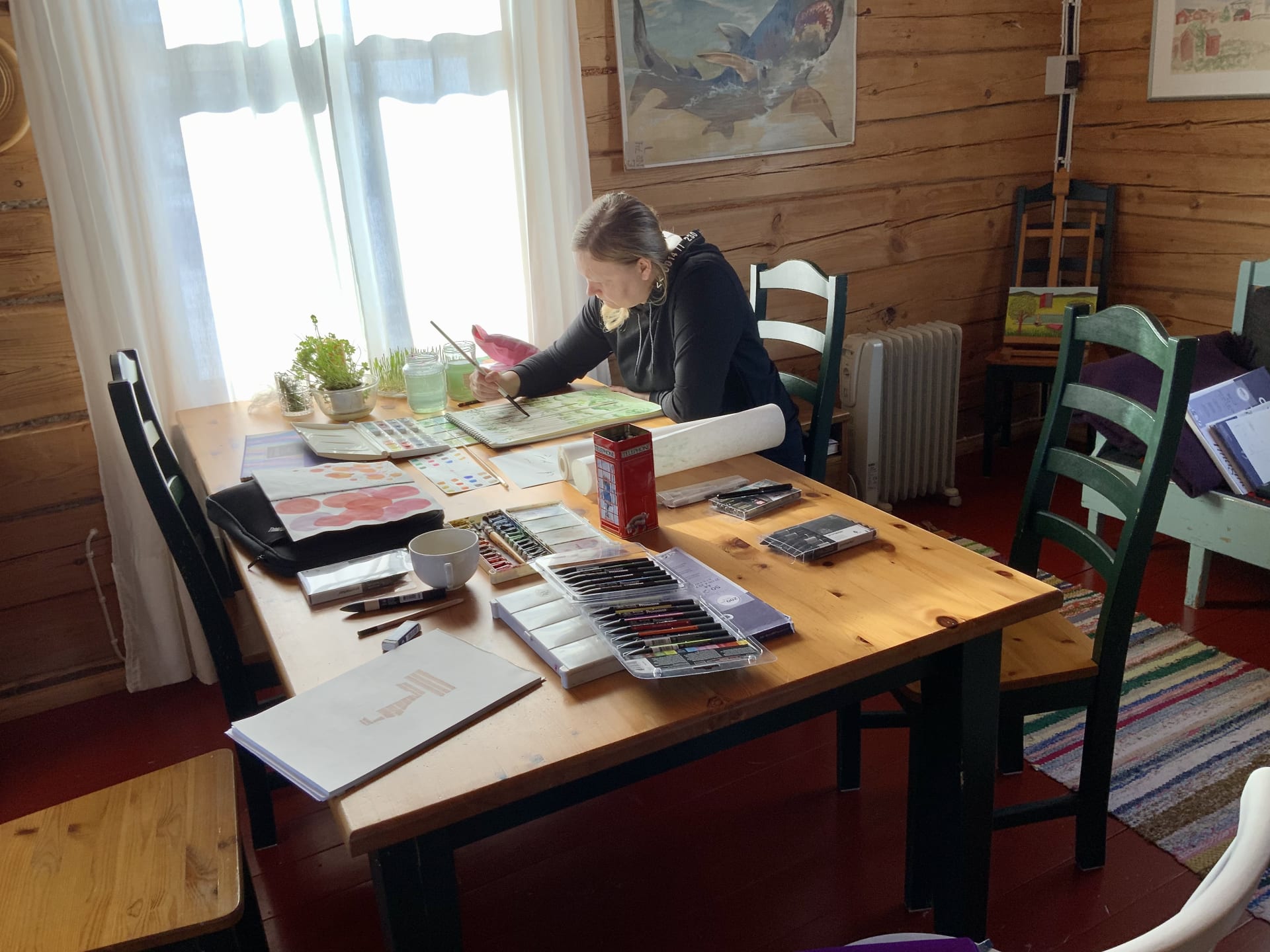 Art moment at the house of Mrs. Santa Claus Finland