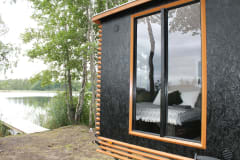 Lakeside sauna caravan