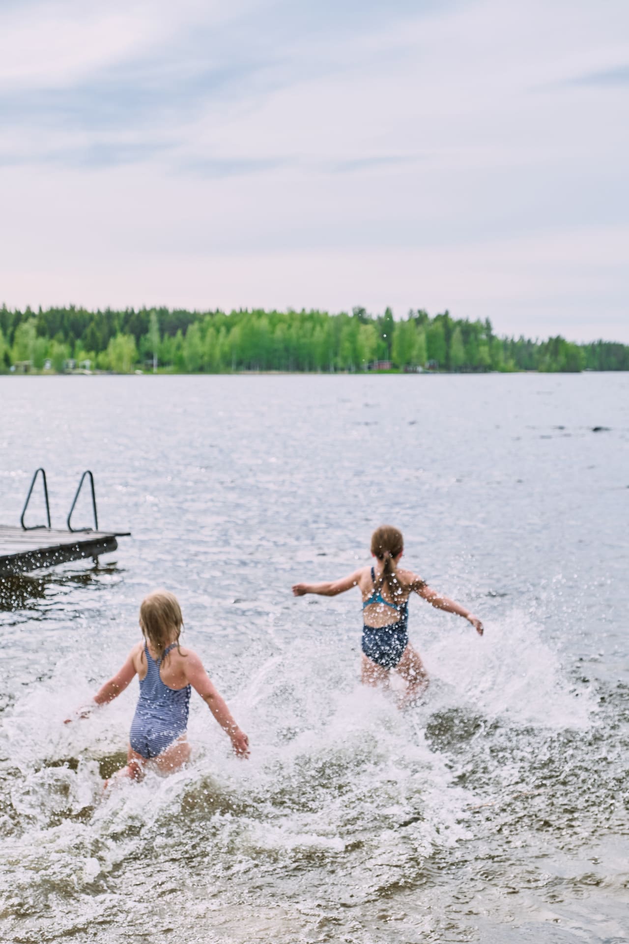 Traditional finnish sauna by the lake Saimaa, Puruvesi