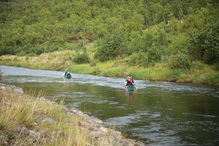 Ala-pulmankijoki ja kanootit