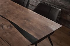 Handcrafted Dining table details