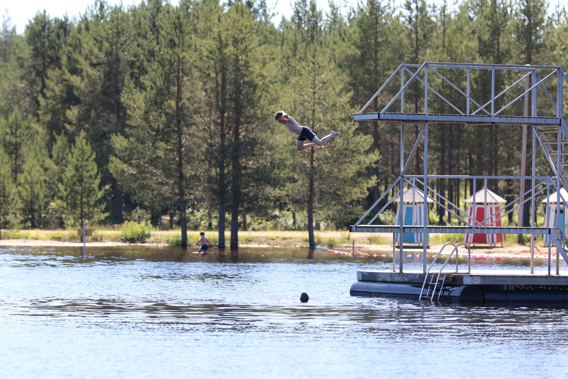 Jumping tower in Rantakylä.