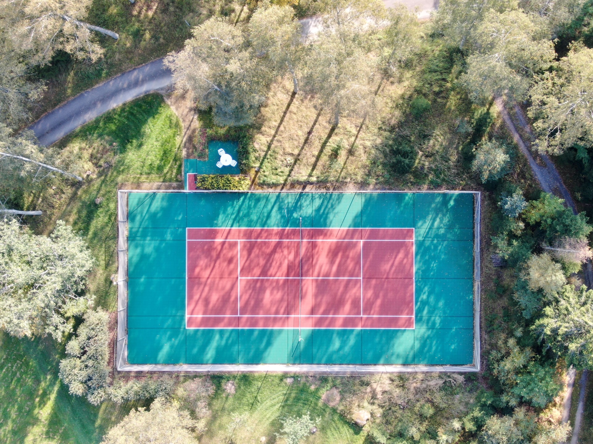 Our private tennis court