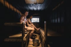 Haukanpesän sauna Nuuksion kansallispuistossa