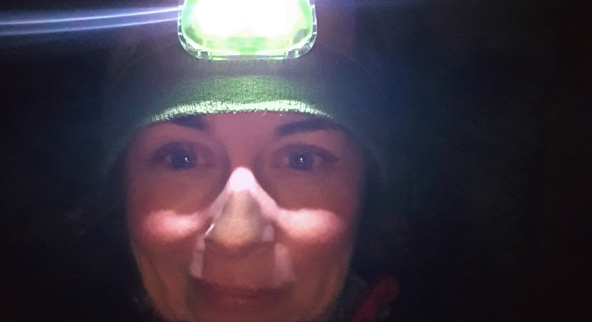 Arctic night walk in Kuusamo Finland