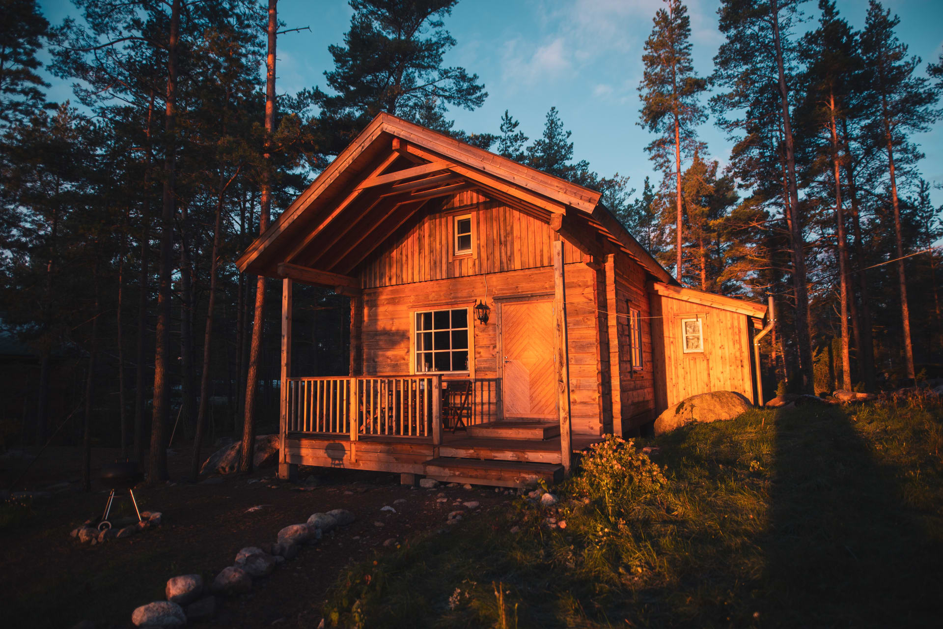 Handmade wooden cottages