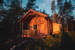 Handmade wooden cottages