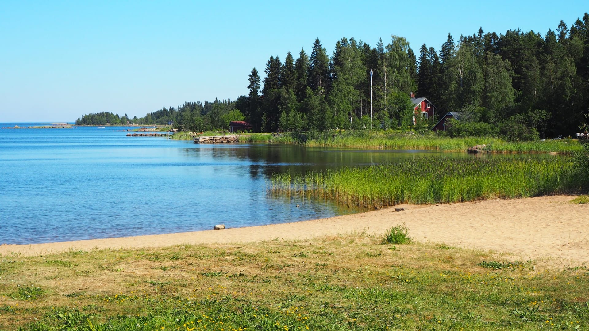 Beach of Kylmäniemi Raahe