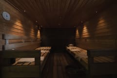 Hotelli Viikinhovin sauna ja järvenrantaterssi - hetki lämpöä ja kauniita maisemia