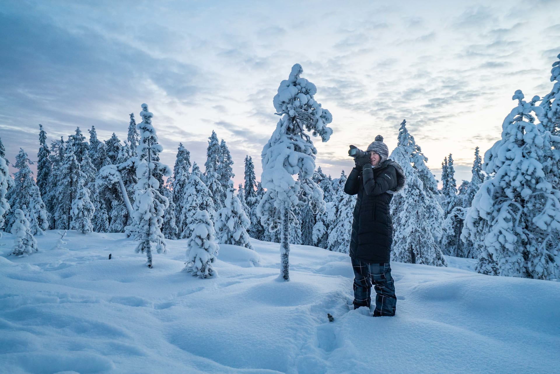 Photographer in the nature