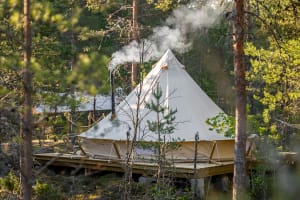 Close to nature relaxation from everyday life in the island forest.