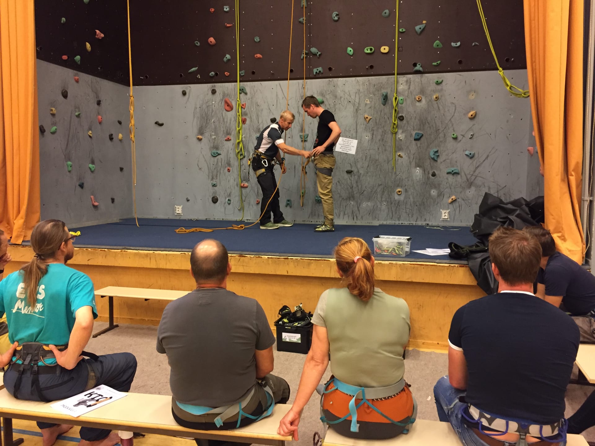 Metsäkartano Youth Centre wall climbing