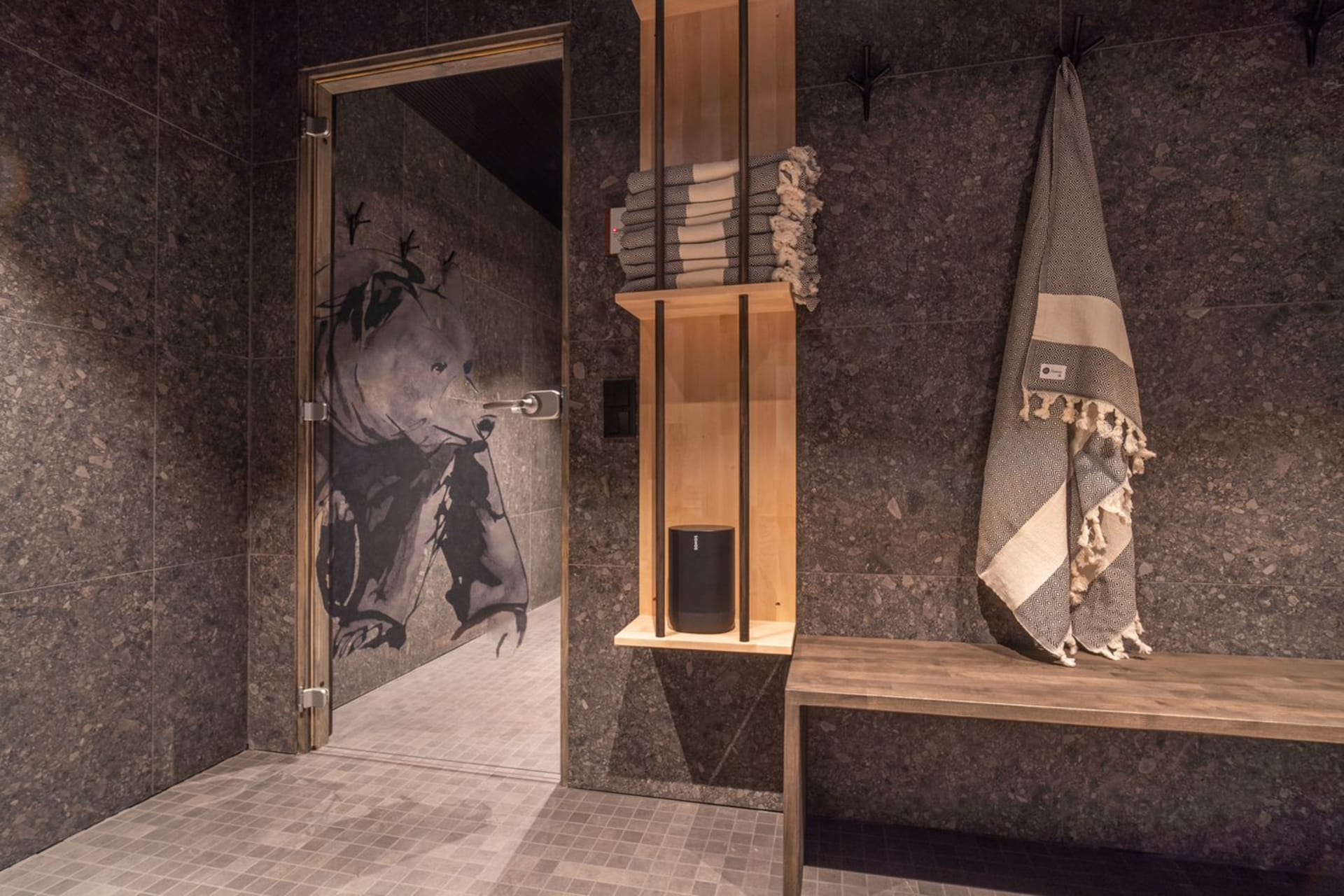 Hamam cotton towels in toilets and bathroom