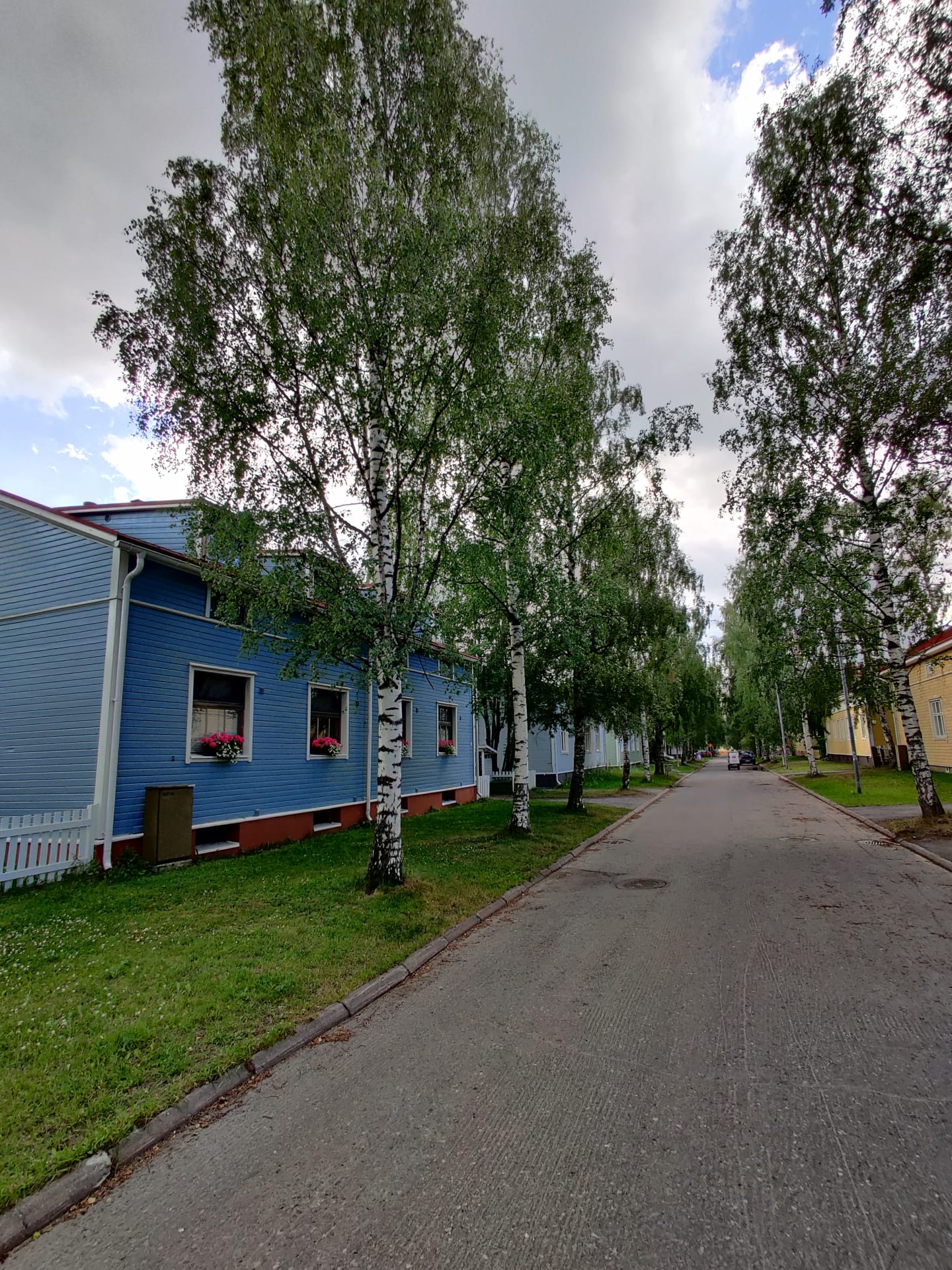 Old wooden houses in Raksila.