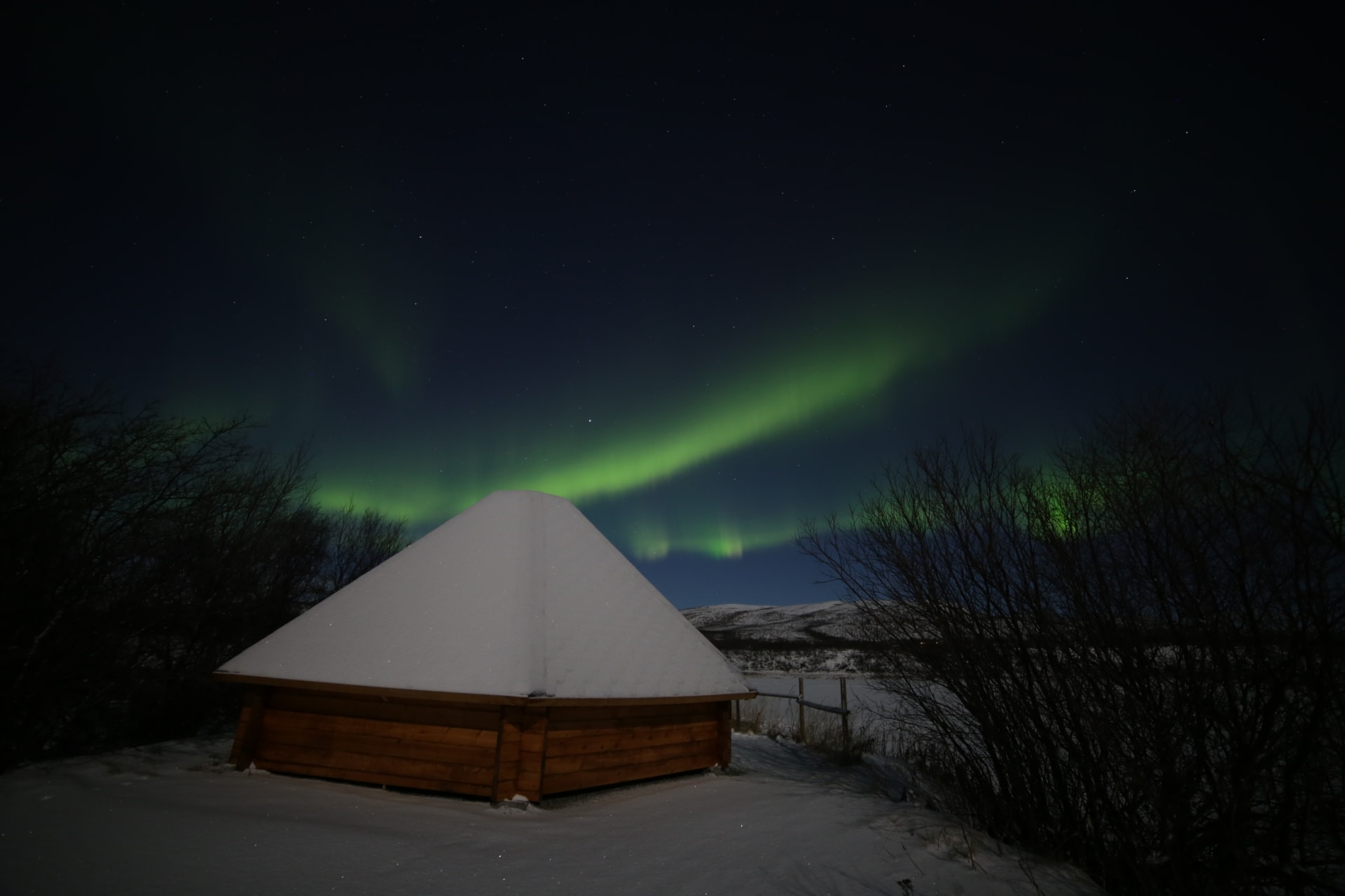 Hut and Norther Lights