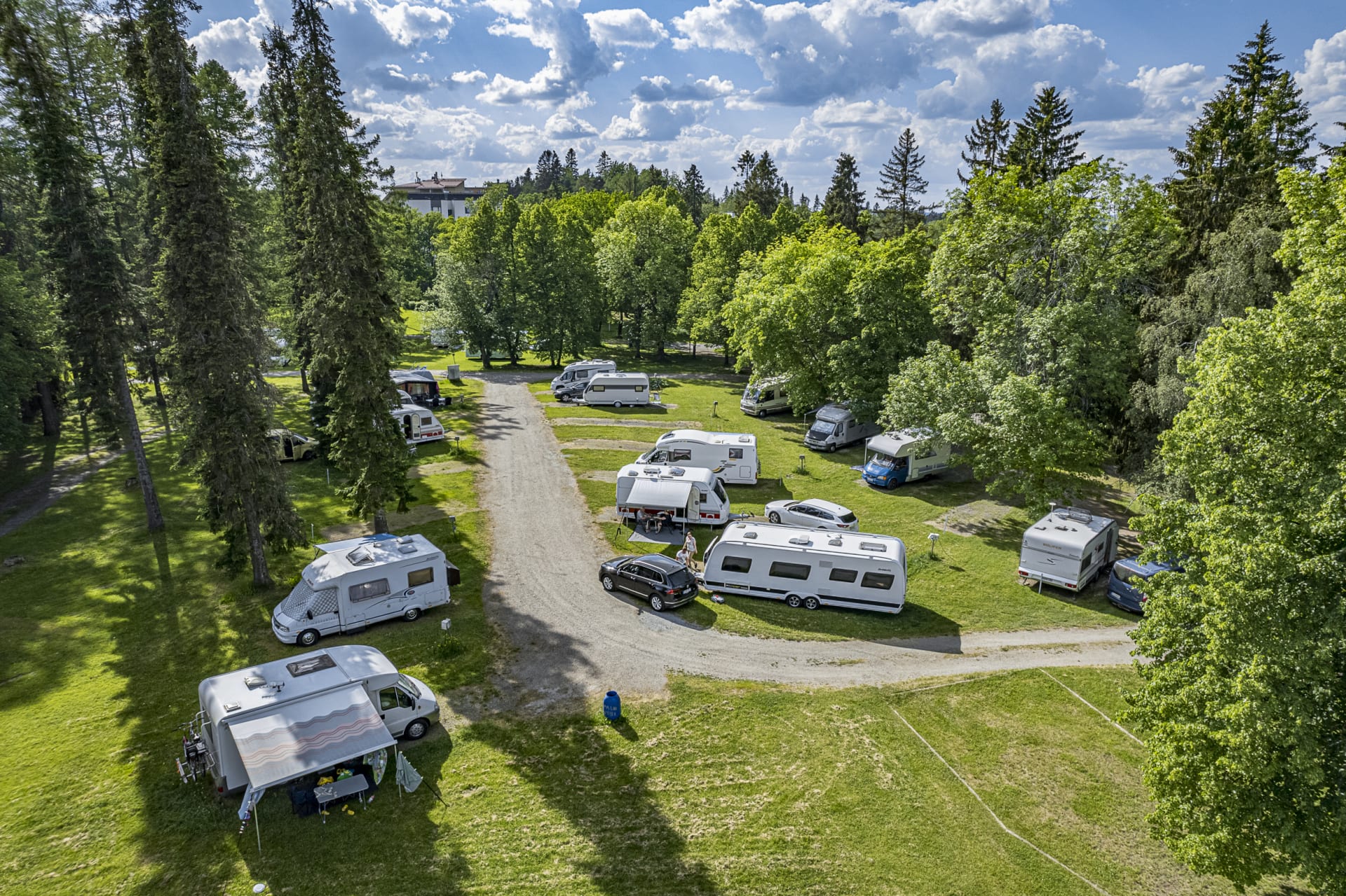 Härmälä Camping has 90 pitches with electricity for caravanners