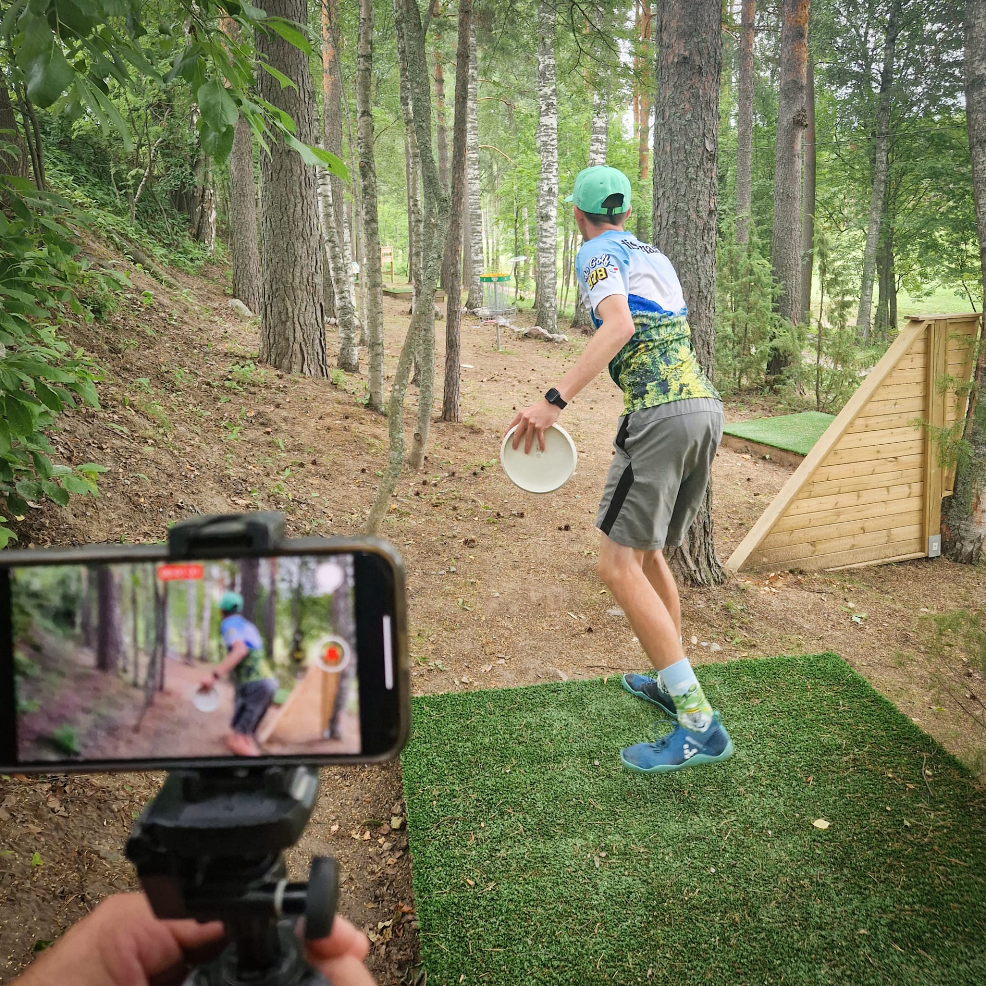 Putting course with Casey White