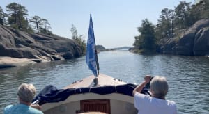 Landscape photography from a boat