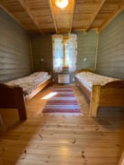 Mökki - the cottage - bedroom - spring to autumn