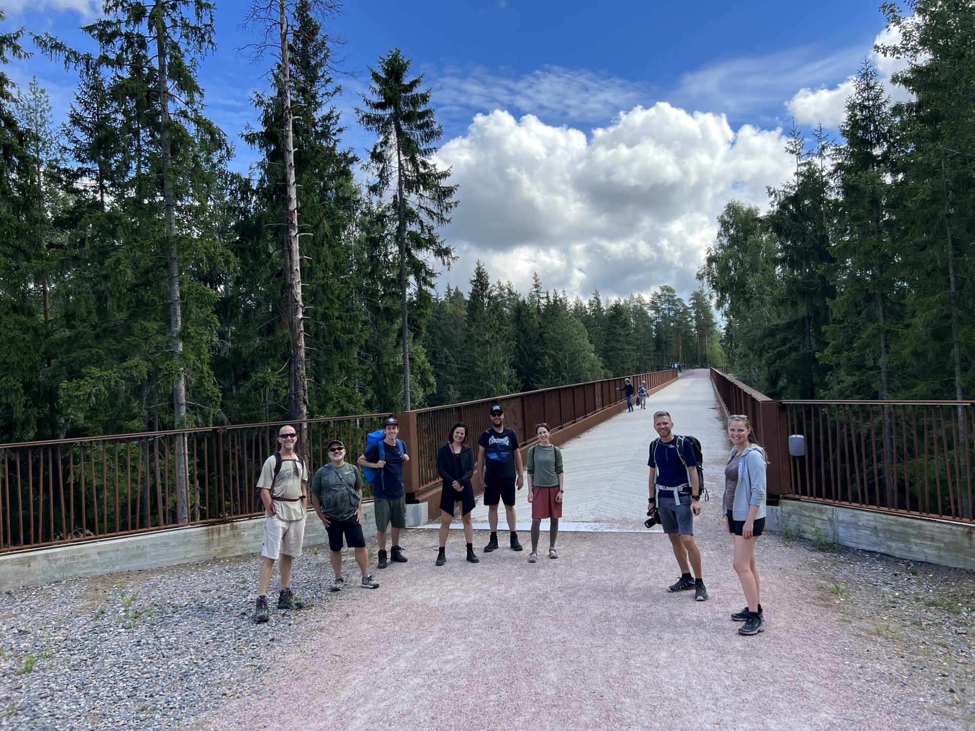 Hike first and go to sauna after