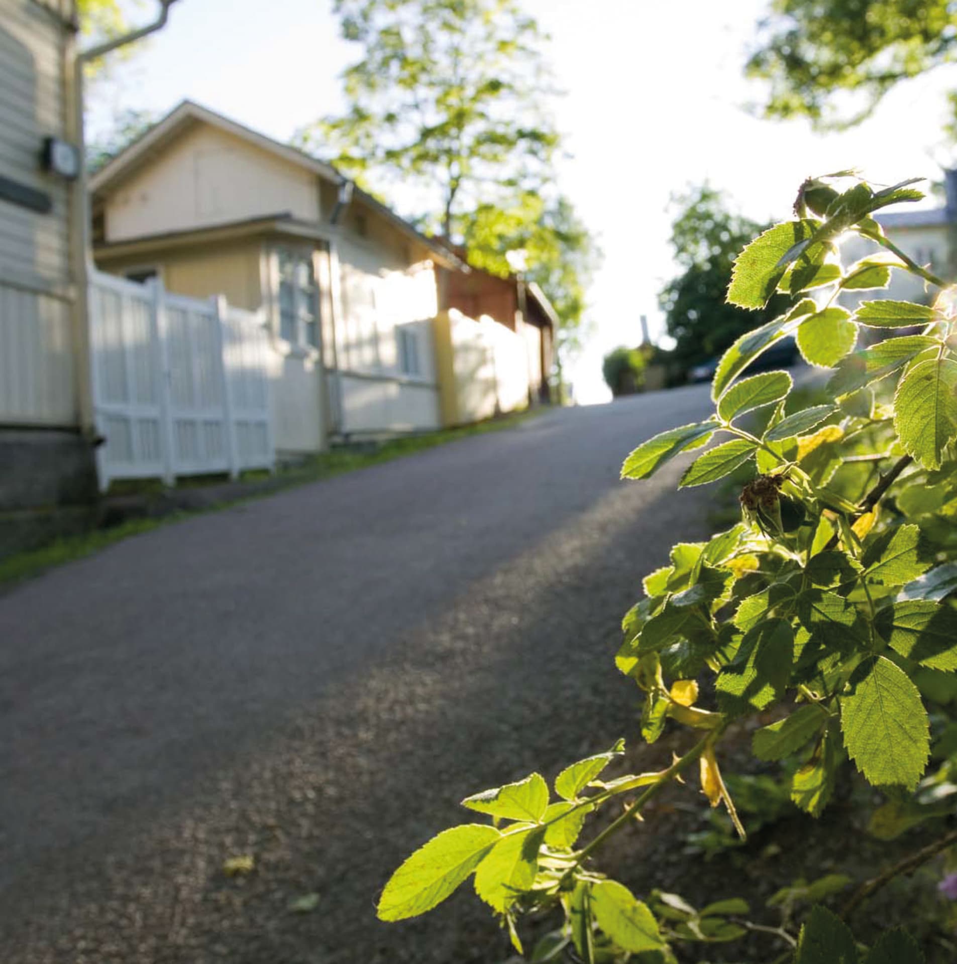 Path of Love at Naantali old town street Path of Love at Naantali old town street