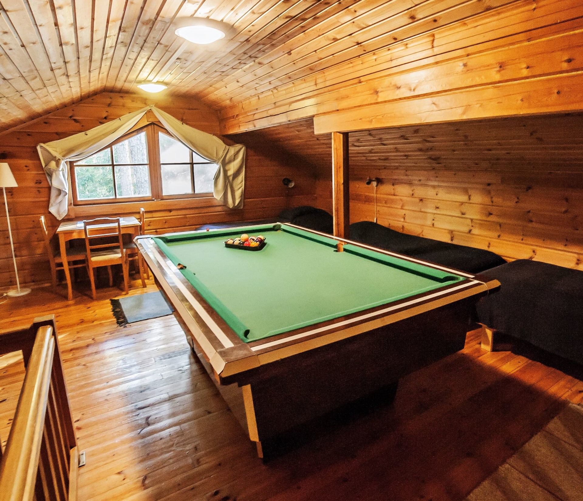 Pool-table on the loft