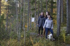 Campfire trek in the forest at Niemilomat