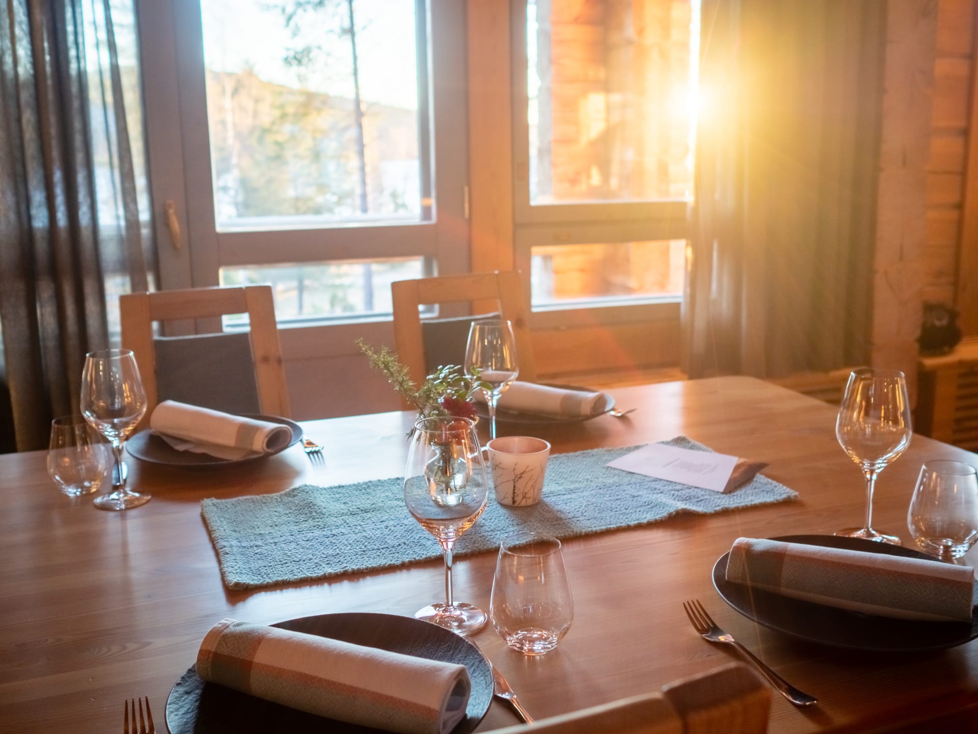 Atmospheric Restaurant Aihki in Pyhätunturi, Finnish Lapland