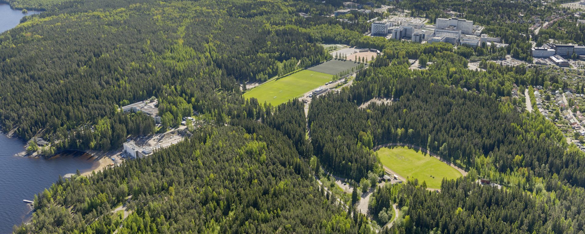 Kauppi Sports park area from above.