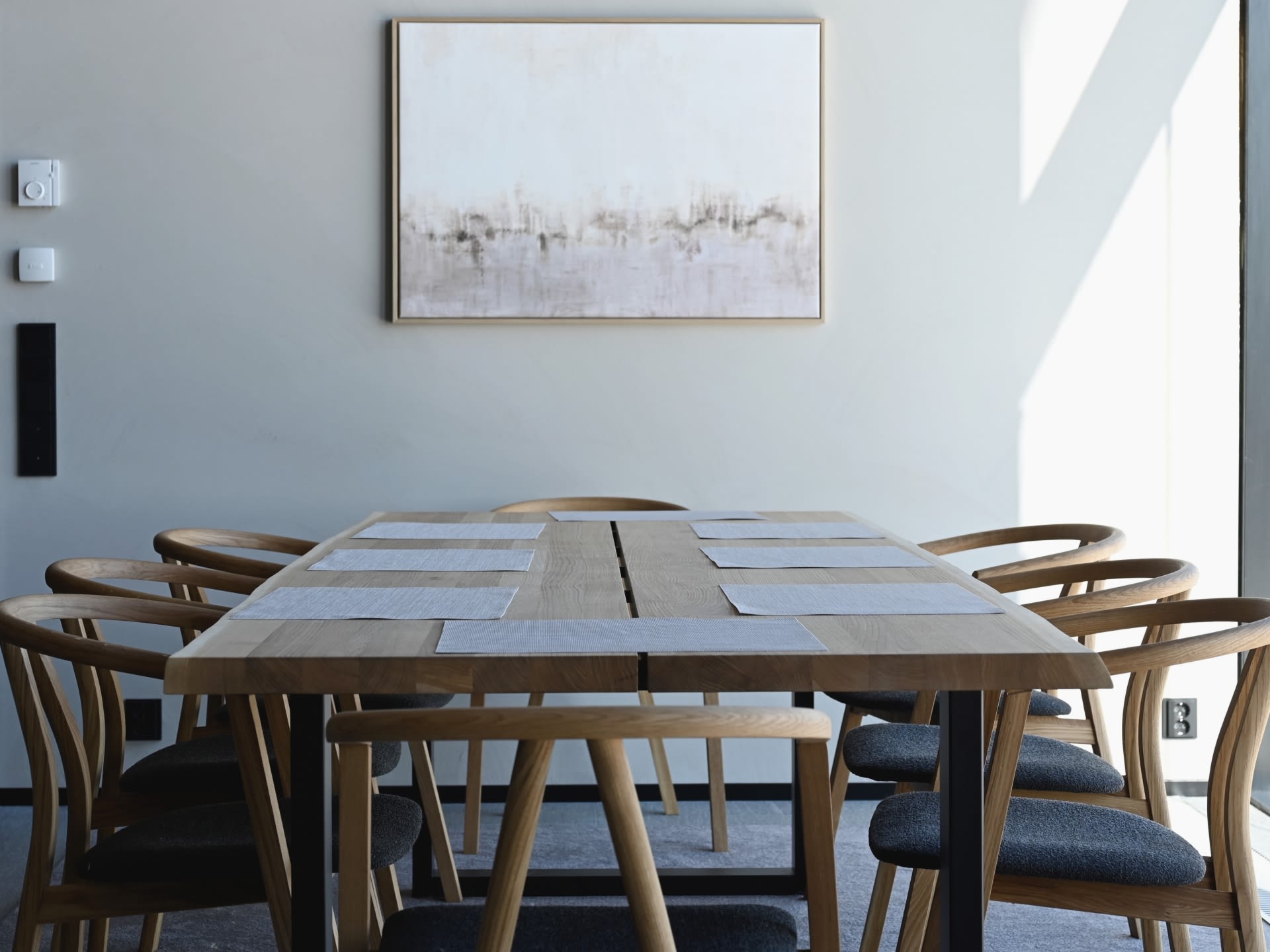 Dining area for eight persons