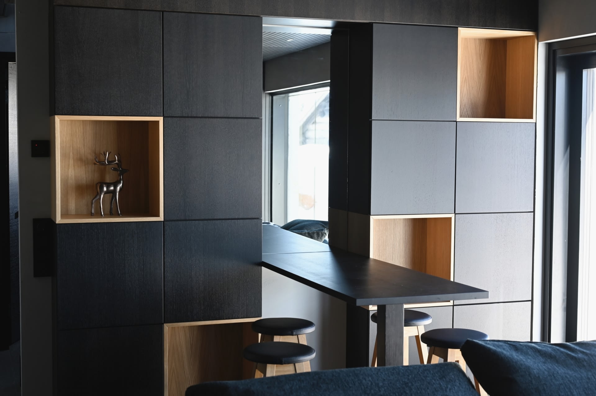 Downstairs bar and lounge area