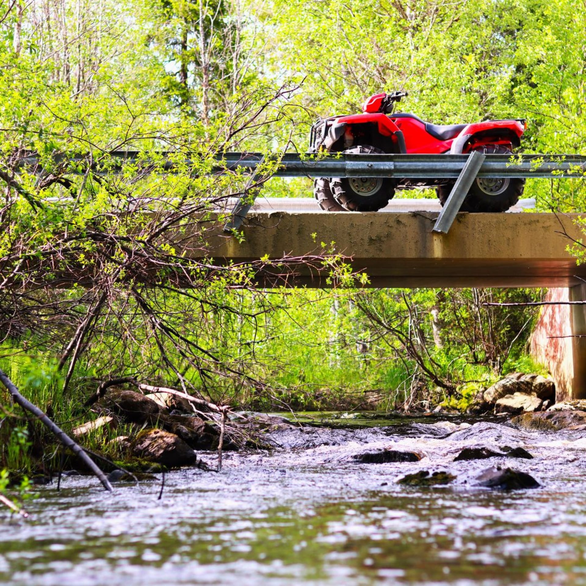 Quad biking