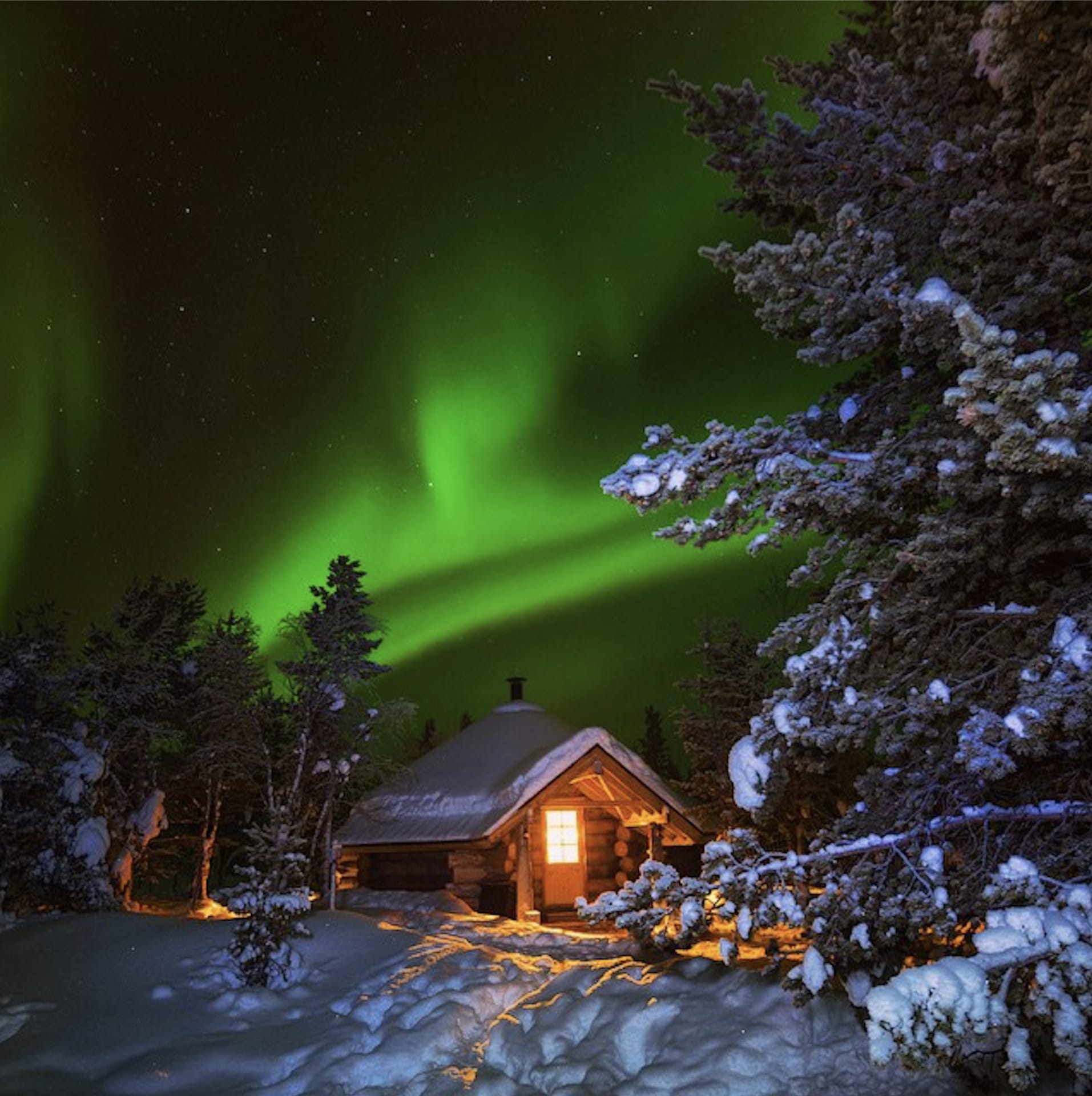 Northern Lights over the Farm Kota