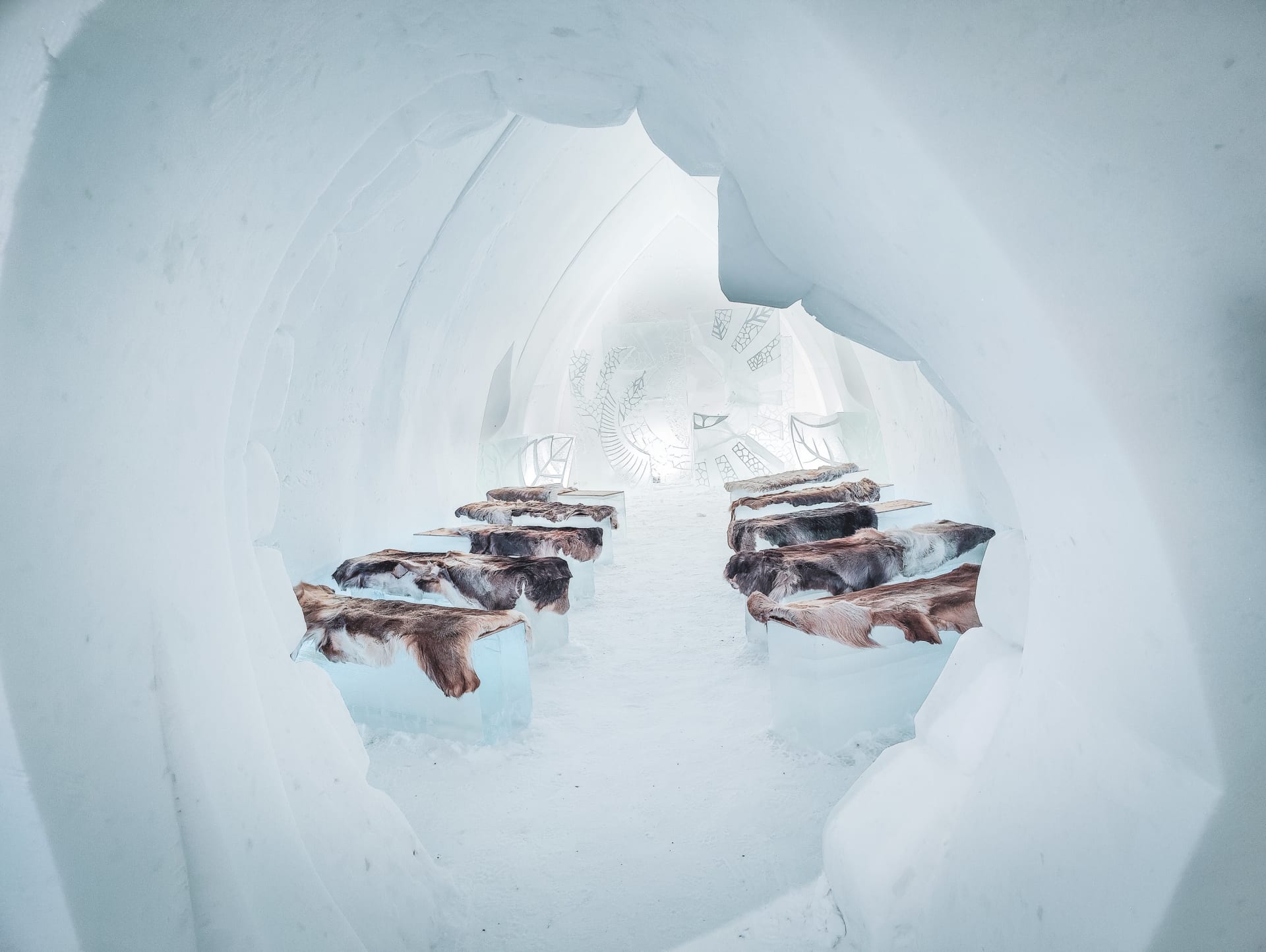 The Ice chapel in the SnowHotel