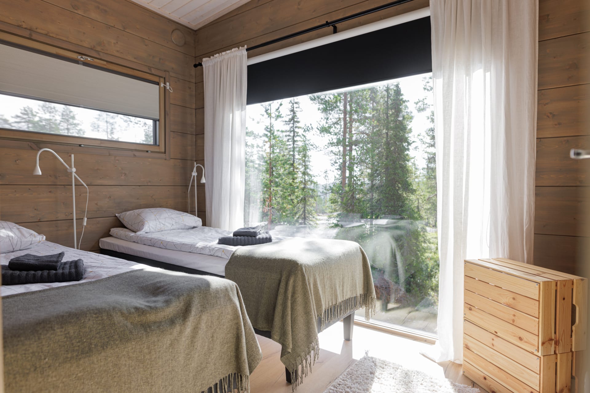 WALD Villas bedroom 2 with a large window