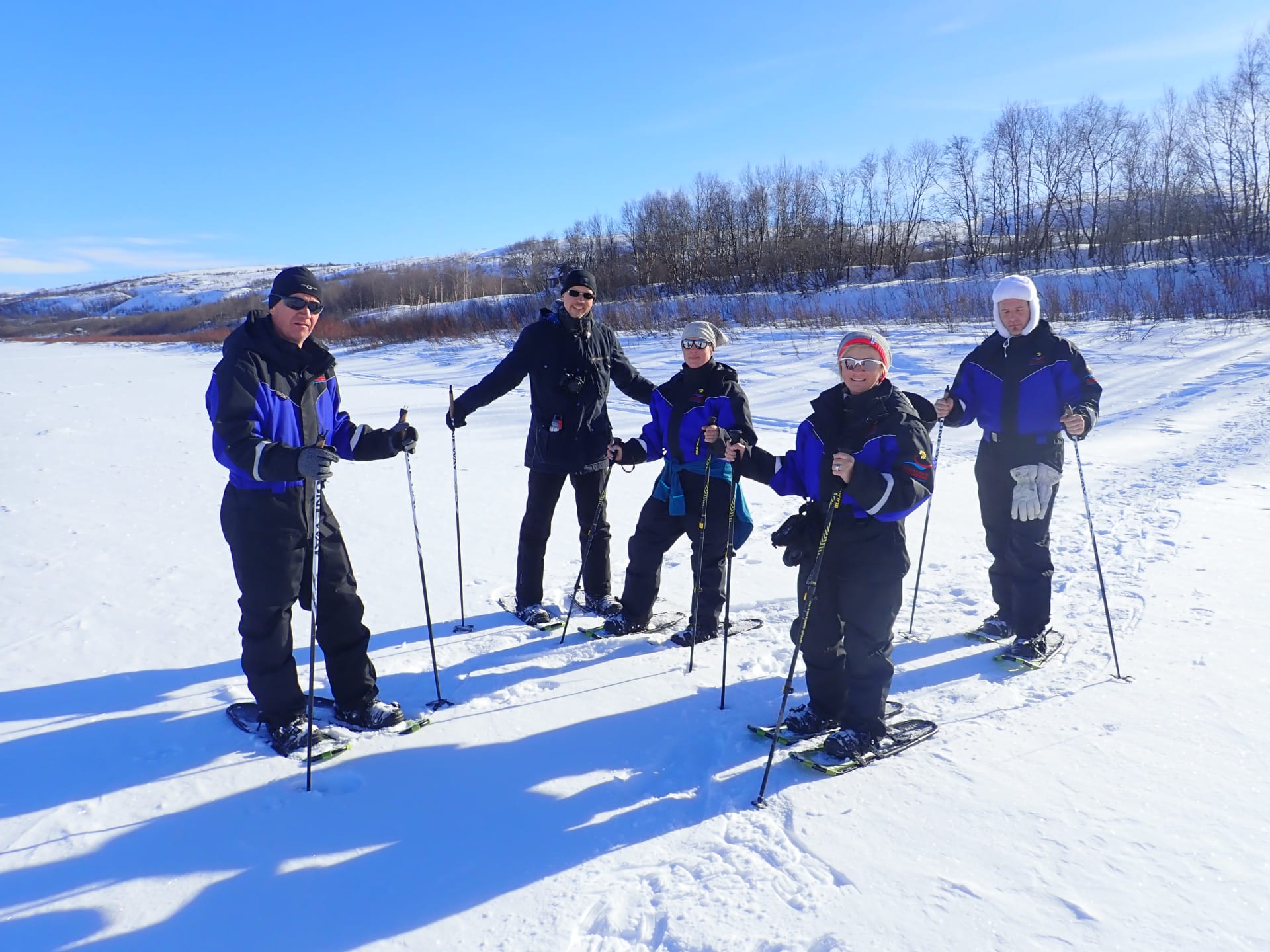 snowshoeing